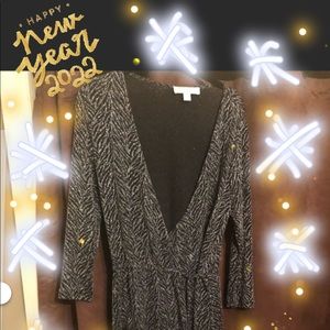 Black and Silver Michael Kors dress